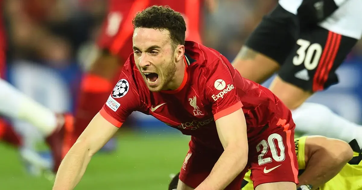 L'attaccante del Liverpool Diogo Jota