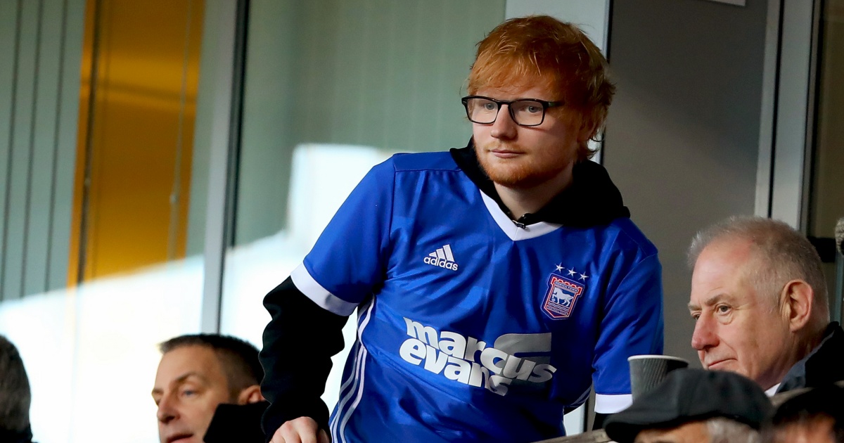 Ed Sheeran, 33enne cantautore inglese tifosissimo dell'Ipswich Town