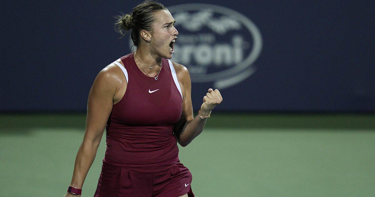 La tennista Aryna Sabalenka