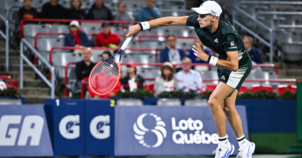 Il tennista Matteo Arnaldi