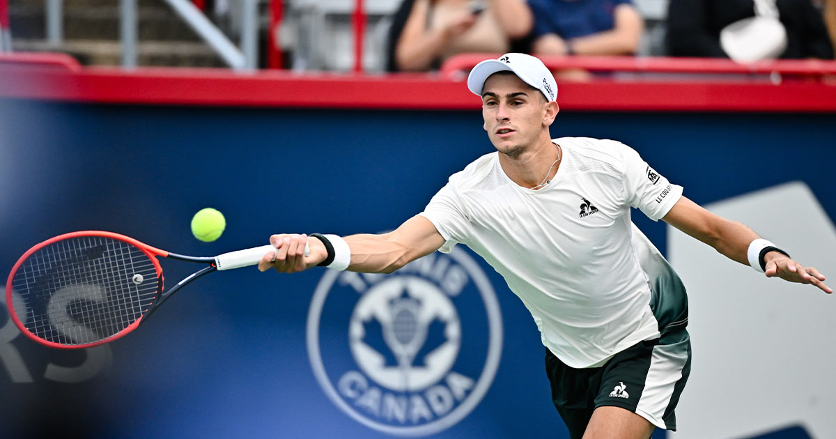 Il tennista Matteo Arnaldi