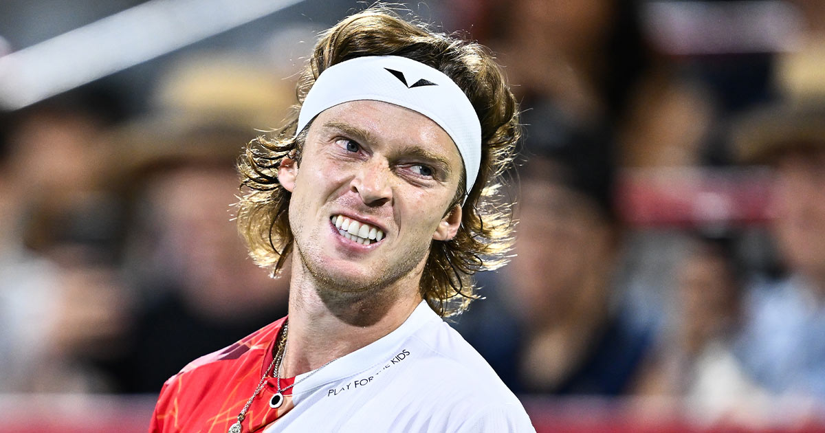 Il tennista Andrey Rublev