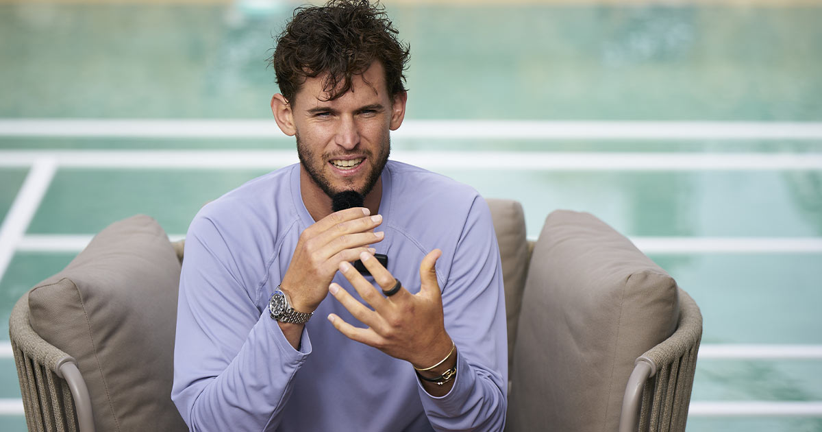 Il tennista Dominic Thiem