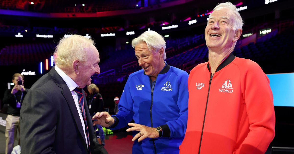 Rod Laver, Bjorn Borg, John McEnroe