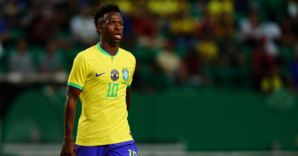 Vinicius Junior con la maglia del Brasile